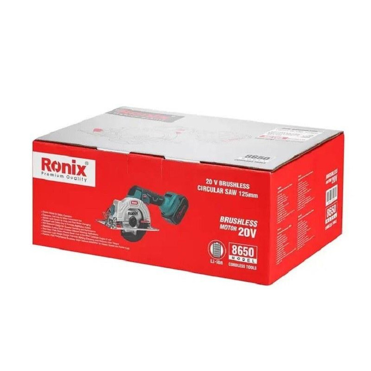اره گردبر شارژی اره دیسکی رونیکس 20 ولت مدل 8650 با کارت گارانتی رونیکس