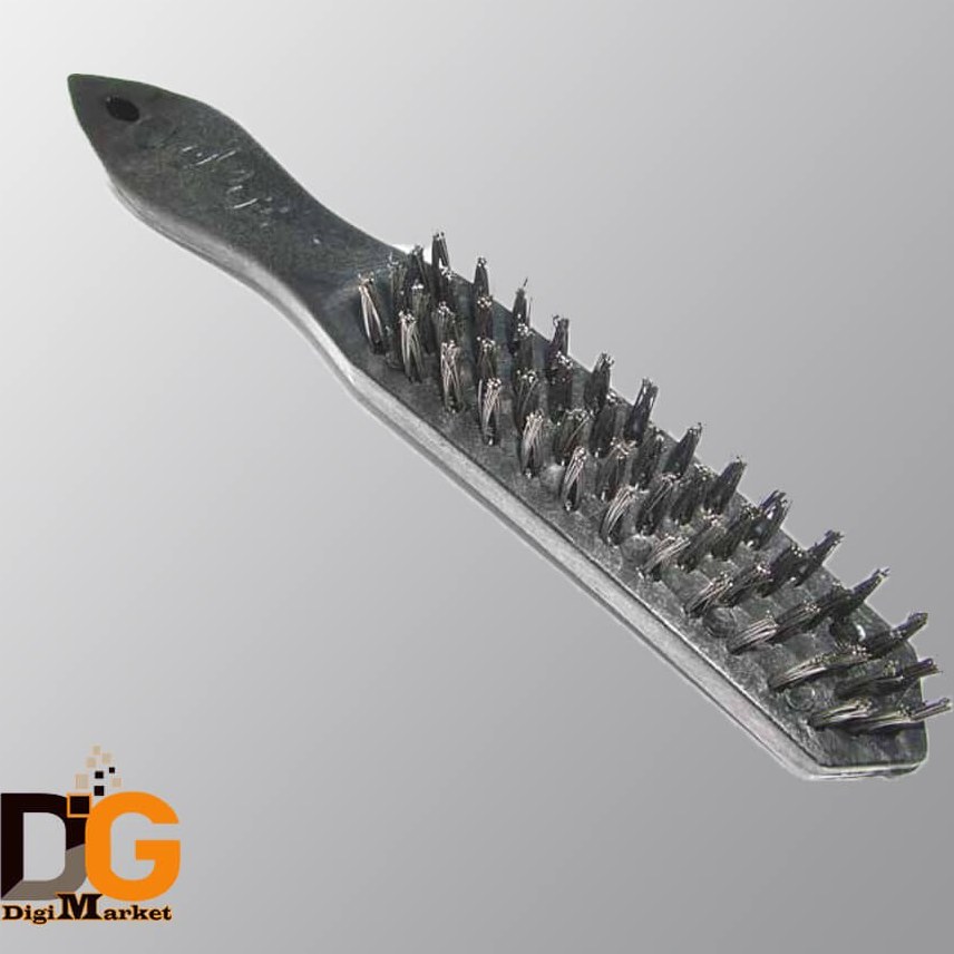 برس فرچه سیمی سایز بزرگ  دسته پلاستیکی