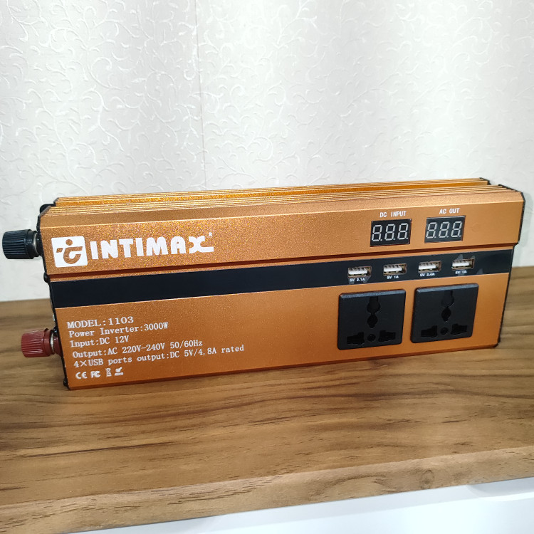 مبدل برق (کانورتر) اینورتر 12 به 220 ولت 3000 وات اینتیمکس INTIMAX مدل 1103 تحت لیسانس ژاپن