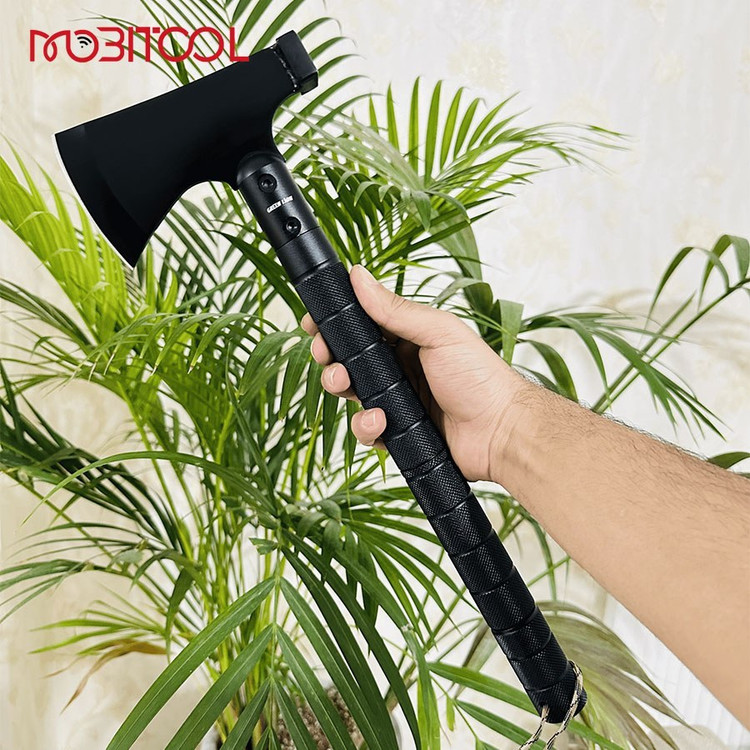تبر آفرود چندکاره حرفه ای فلزی گرین لاین مدل GL-MTA ( جعبه کاهی ) مناسب کمپ و سفر دقیقا مطابق تصاویر جعبه جدید