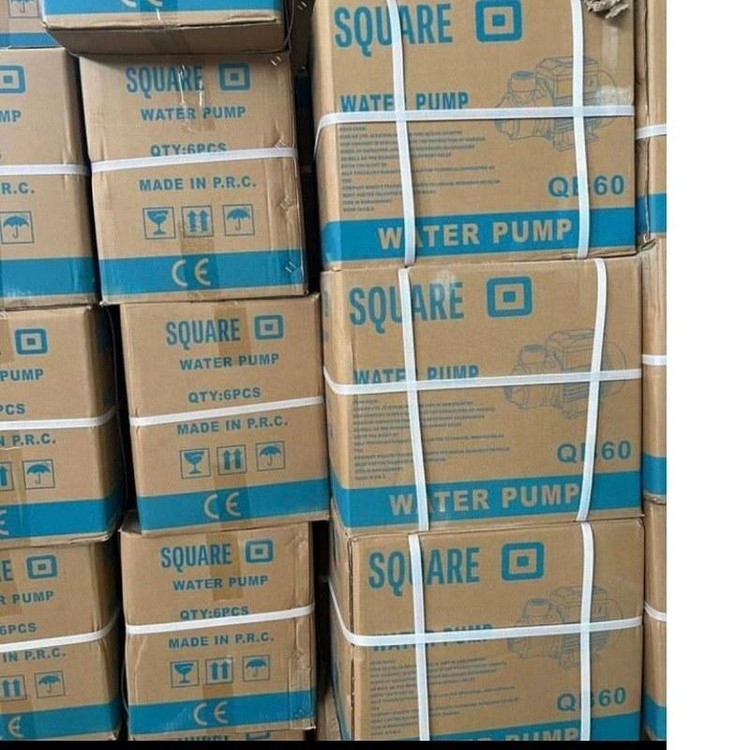 پمپ نیم اسب اسکواردی مدل QB60 پمپ آب خانگی نیم اسب اسکواردی سیم پیچ تمام مسی سنگین پروانه برنجی شفت استیل کیفیت عالی