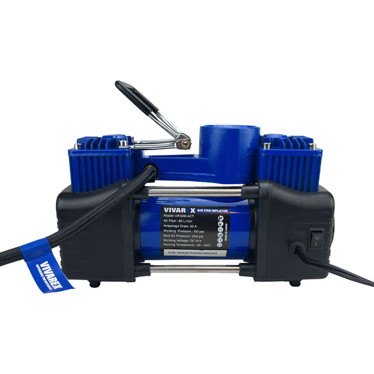 کمپرسور فندکی دو سیلندر ویوارکس مدل VR1206-ACT همراه لوازم کامل