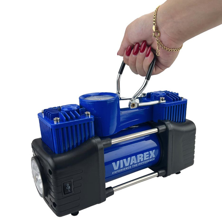 کمپرسور فندکی دو سیلندر ویوارکس مدل VR1206-ACT همراه لوازم کامل