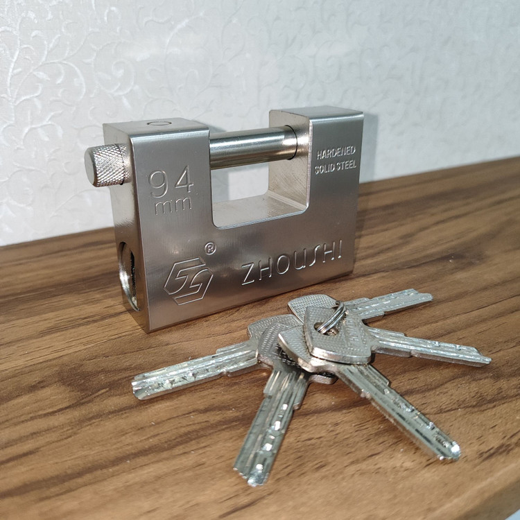 قفل کتابی فولادی زوشی zhoushi اصلی سایز 94 ضد اسید ضد برش کلید 5 عدد کامپیوتری همراه 5 سال گارانتی