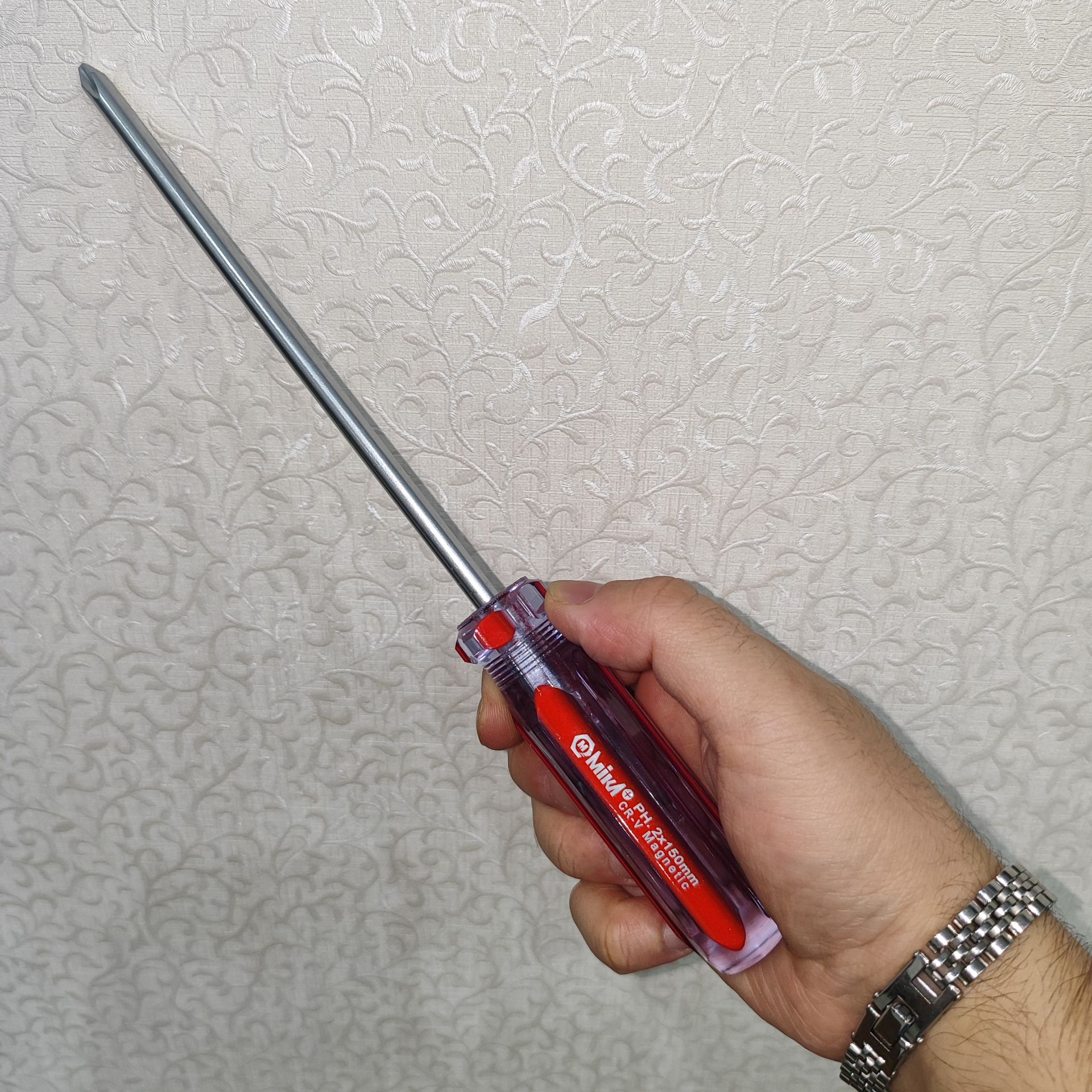 پیچگوشتی 2*150 میکا مغناطیسی (آهن ربایی) چهارسو کیفیت بسیار عالی