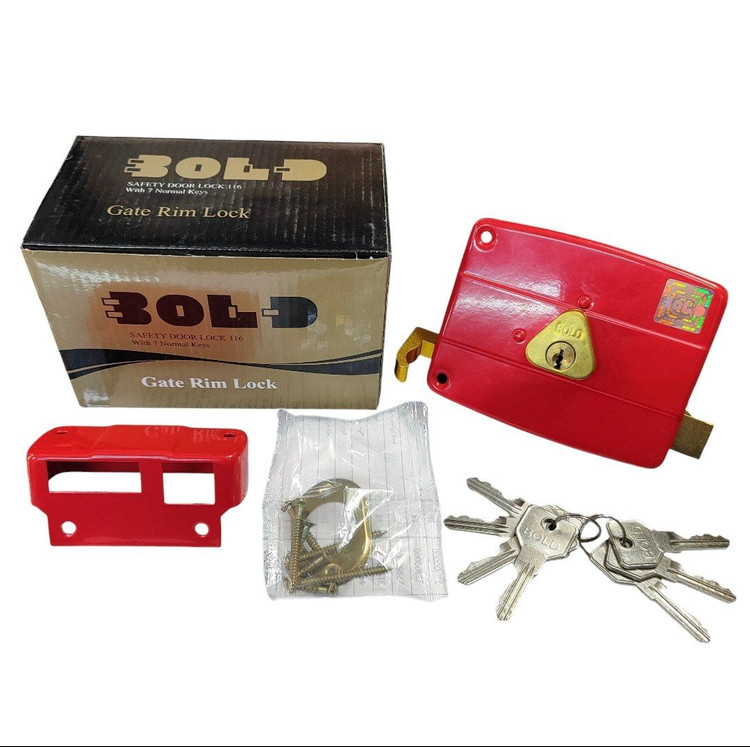 قفل حیاطی کالی طرح بولد BOLD کلید کامپیوتری 7 کلید کیفیت عالی مطابق تصویر