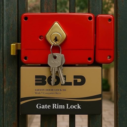 قفل حیاطی کالی طرح بولد BOLD کلید کامپیوتری 7 کلید کیفیت عالی مطابق تصویر