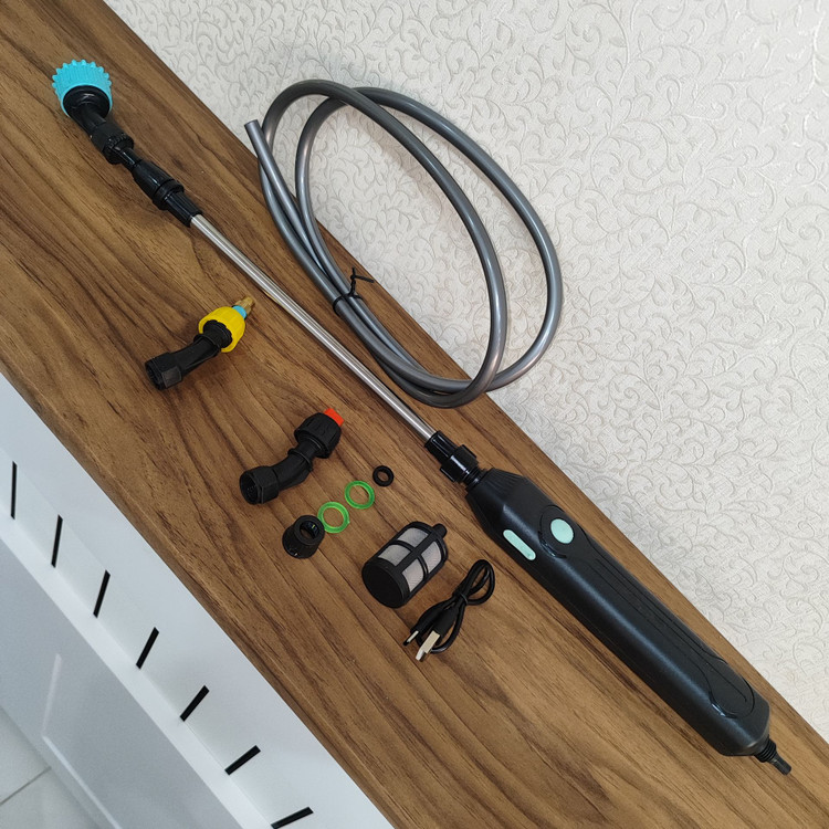 موتور سمپاش شارژی Electric Spray Gun با باتری قابل شارژ تایپ سی | مناسب برای باغ، مزرعه، ضدعفونی
