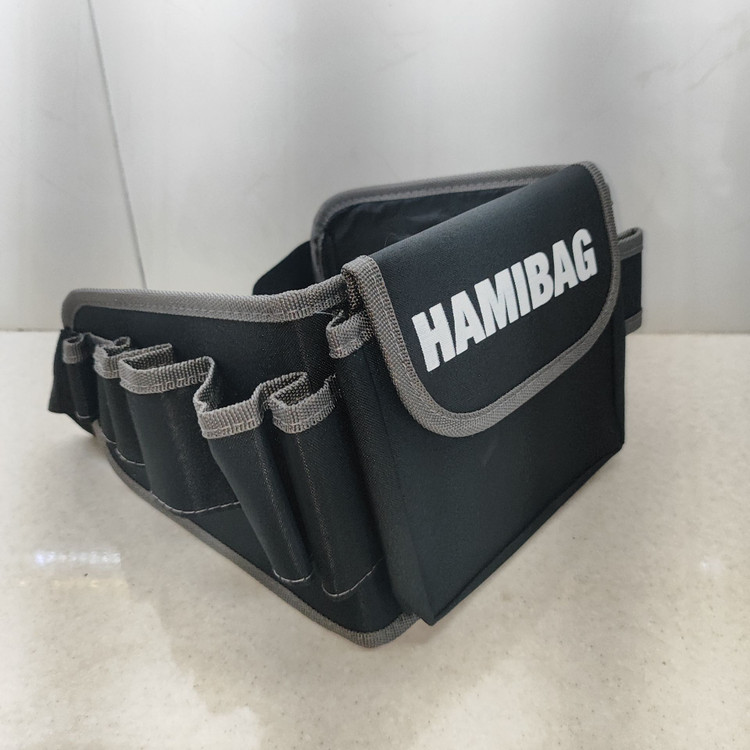 کیف کمری برزنتی (11 تکه) (یک جیب) قفل دار جنس بسیار مقاوم با قابلیت تحمل وزن بالا مناسب ابزار کوه نوردی پیاده روی
