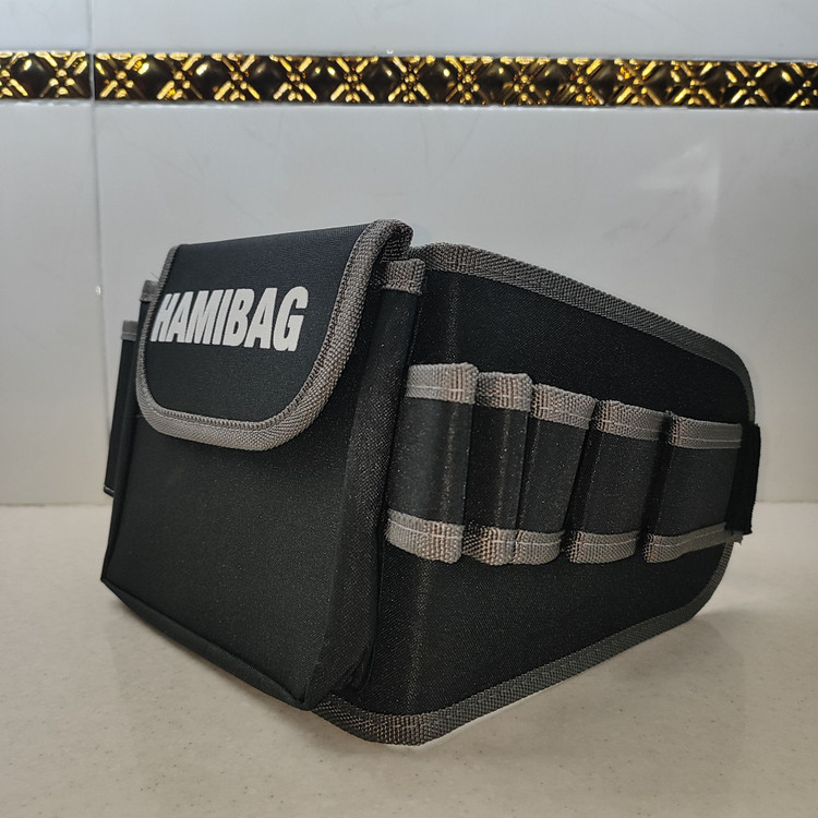 کیف کمری برزنتی (11 تکه) (یک جیب) قفل دار جنس بسیار مقاوم با قابلیت تحمل وزن بالا مناسب ابزار کوه نوردی پیاده روی