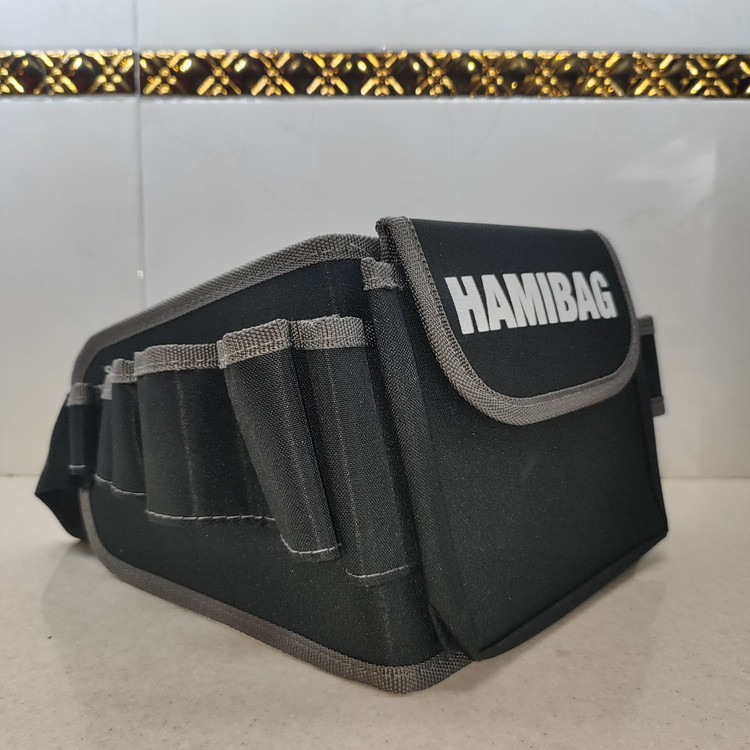 کیف کمری برزنتی (11 تکه) (یک جیب) قفل دار جنس بسیار مقاوم با قابلیت تحمل وزن بالا مناسب ابزار کوه نوردی پیاده روی