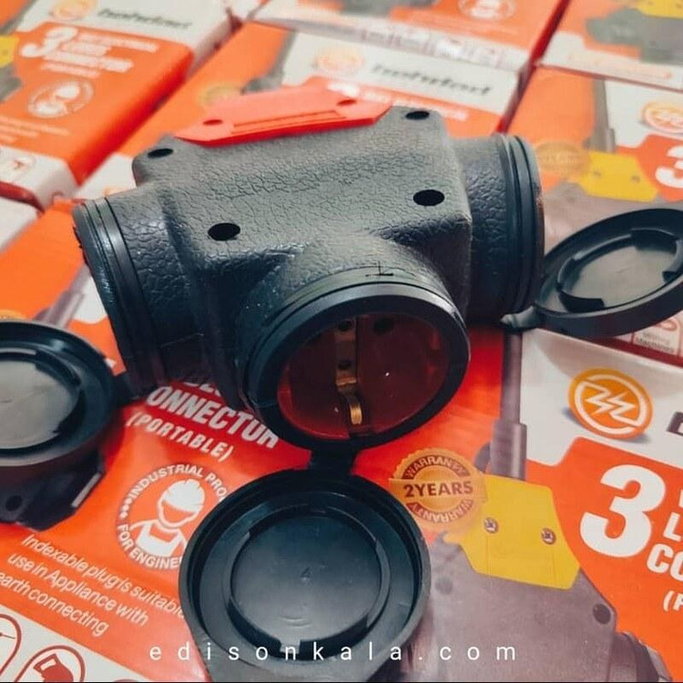 سه راهی صنعتی بهداد الکتریک مدل T535 ظرفیت ۳ خروجی ضد آب