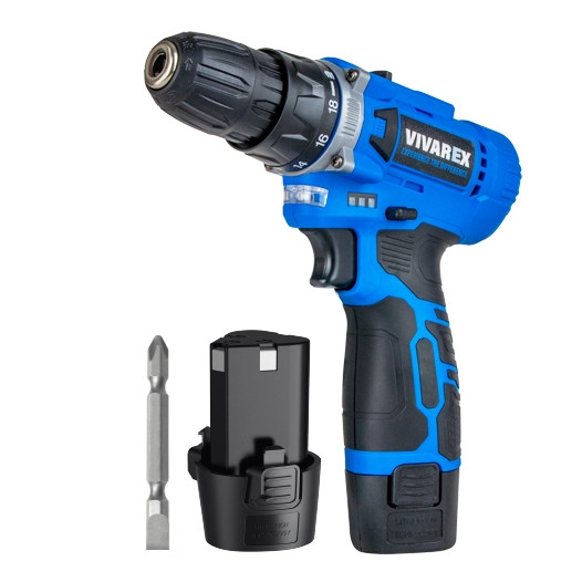 دریل شارژی ٢ باطری ویوارکس مدل VR1215V-2B با گارانتی ویوارکس