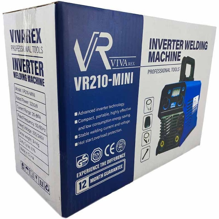 اینورتر جوشکاری 200 آمپر دو ولوم ویوارکس مدل VR210-MINI با گارانتی رسمی ویوارکس