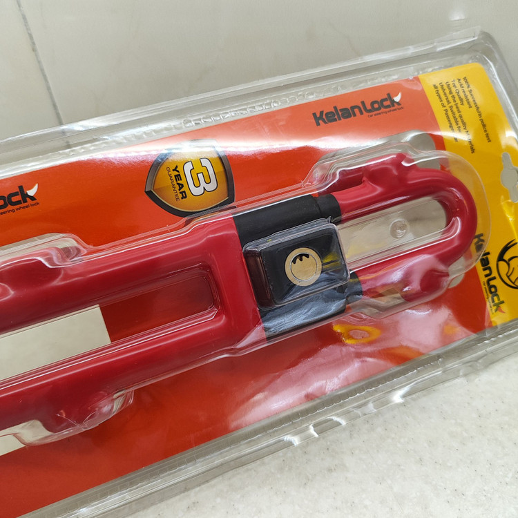 قفل فرمان دوبل دسته دار وارداتی کلان لوک kelan lock ( اصل ) کلید کامپیوتری 2 عدد ضد سرقت