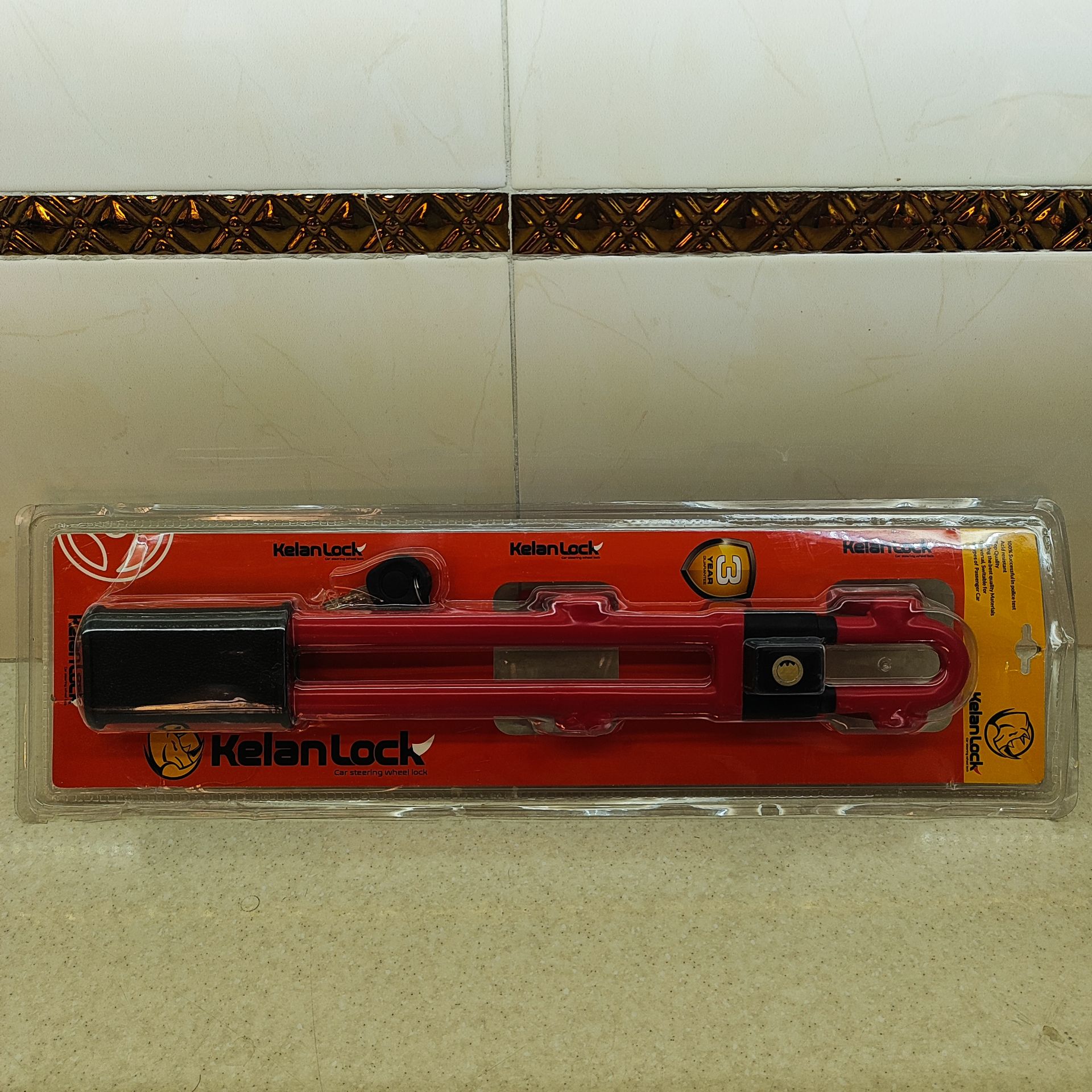 قفل فرمان دوبل دسته دار وارداتی کلان لوک kelan lock ( اصل ) کلید کامپیوتری 2 عدد ضد سرقت