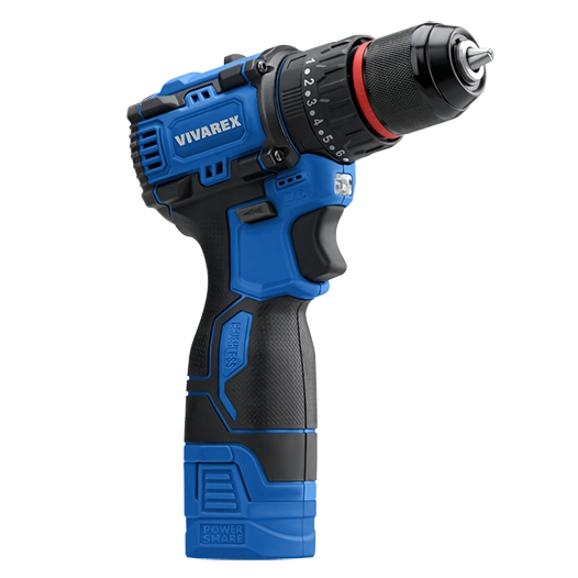 دریل شارژی 16/8 ولت ٢ باطری ویوارکس موتور براشلس مدل VR1608-BLX با گارانتی