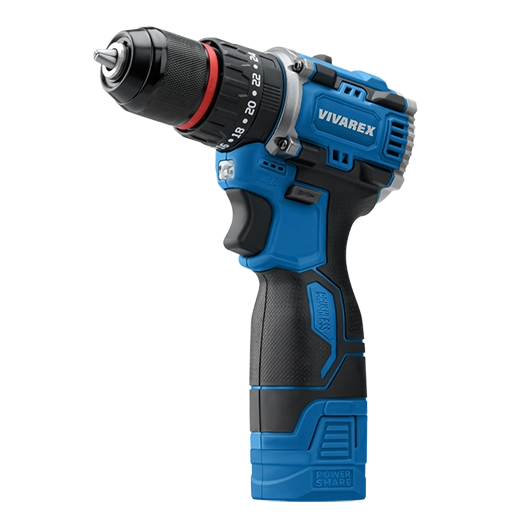 دریل شارژی 16/8 ولت ٢ باطری ویوارکس موتور براشلس مدل VR1608-BLX با گارانتی