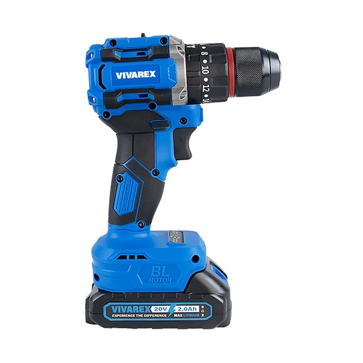 دریل شارژی 20 ولت ٢ باطری ویوارکس موتور براشلس مدل VR2010-BLX با گارانتی
